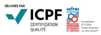Délivrée par ICPF Certification Qualité — accréditation Cofrac